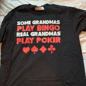 Funny black poker T-shirt